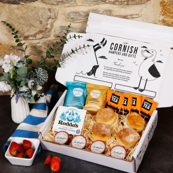 Fruit Scone Cream Tea Hamper In Box