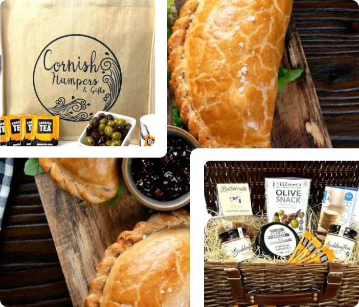 Display of artisan Cornish foods used in our hampers