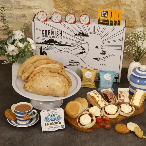 Luxury cream tea with biscuits and tea for four people