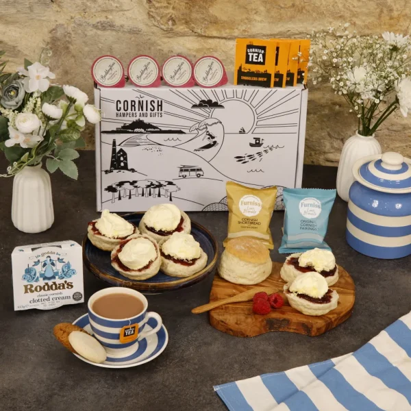 Raspberry Cream Tea Hamper Tea Towel