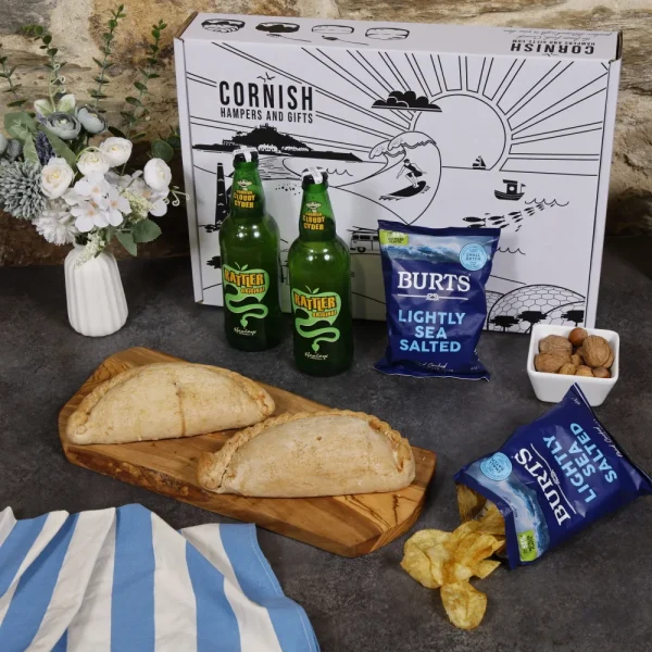 Two-person Cornish hamper with pasties and cider